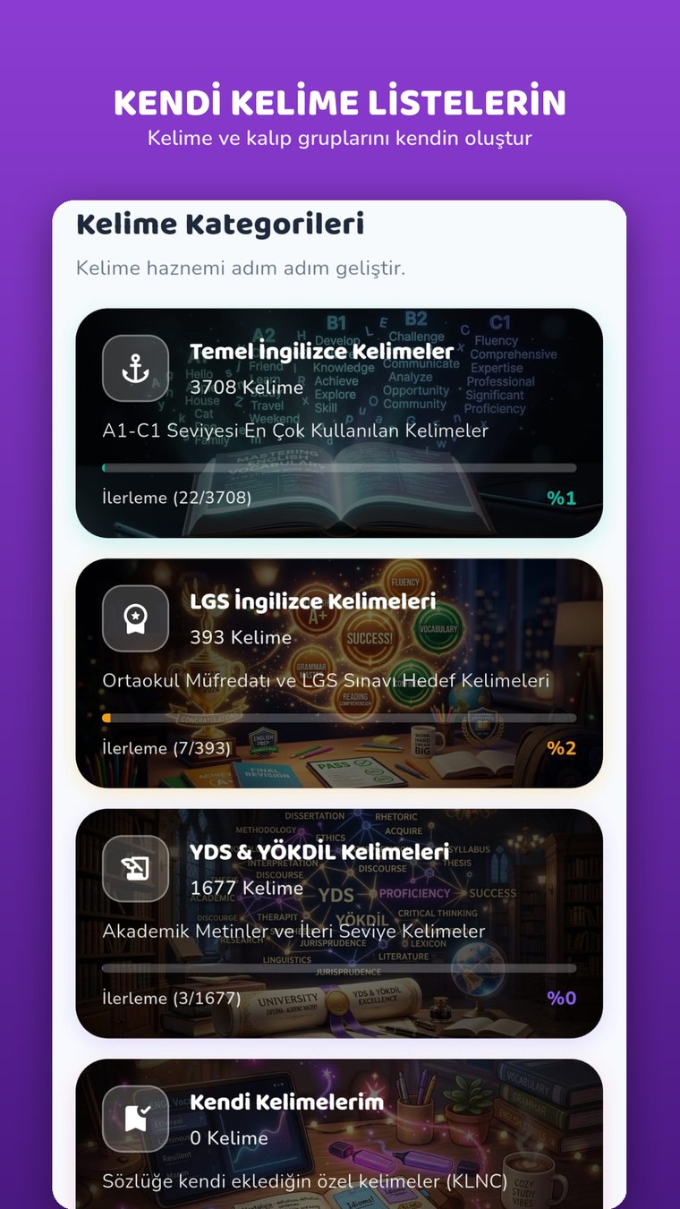 Kelime listelerini toplulukla paylaşma
